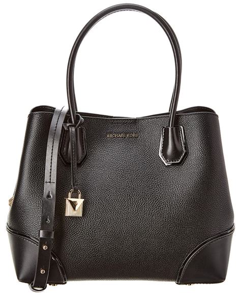 michael michael kors mercer gallery snap medium leather tote|mercer large snakeskin tote bag.